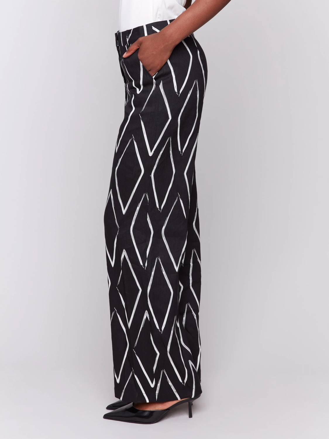 Charlie B - printed pleated pants