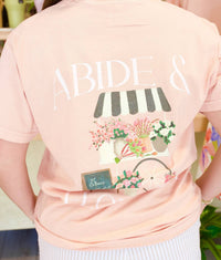 Comfort Colors - Abide And Flourish Floral Cart Tee