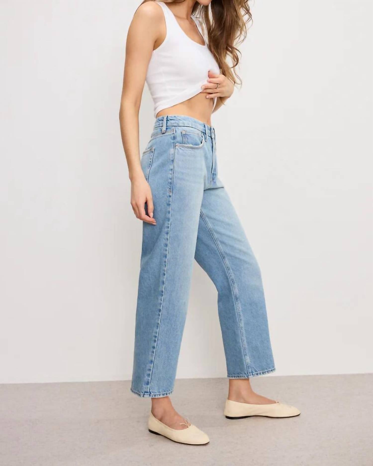 Good American - Good 90'S Crop Relaxed Jeans