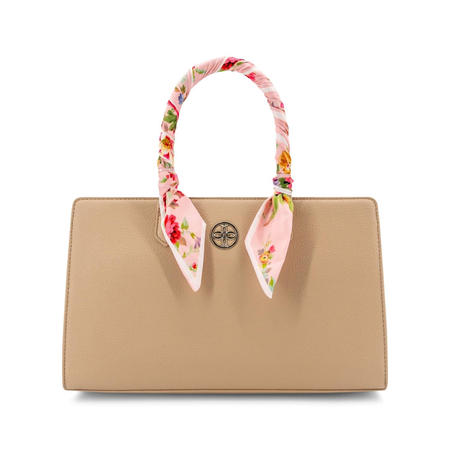 Like Dreams Women's Primrose Scarf Crossbody Bag in beige - women's bag