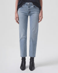 Agolde - Kye Mid Rise Straight Crop Jeans