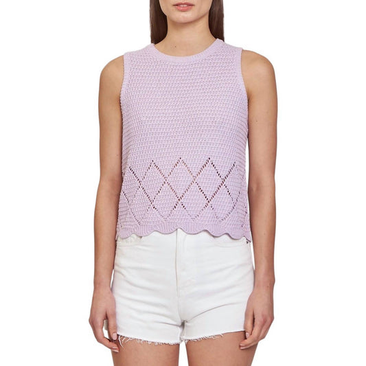 Autumn Cashmere - Diamond Stitch Tank Top