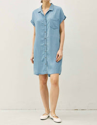 Be Cool - Denim Button Down Tencel Dress