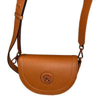 Versace - Women's La Medusa Vitello Leather Half Moon Crossbody Bag