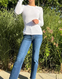 Bobi - Long Sleeve Scoop Neck Tee