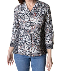 Habitat - Rustling Leaves Princess Seamed Shirt