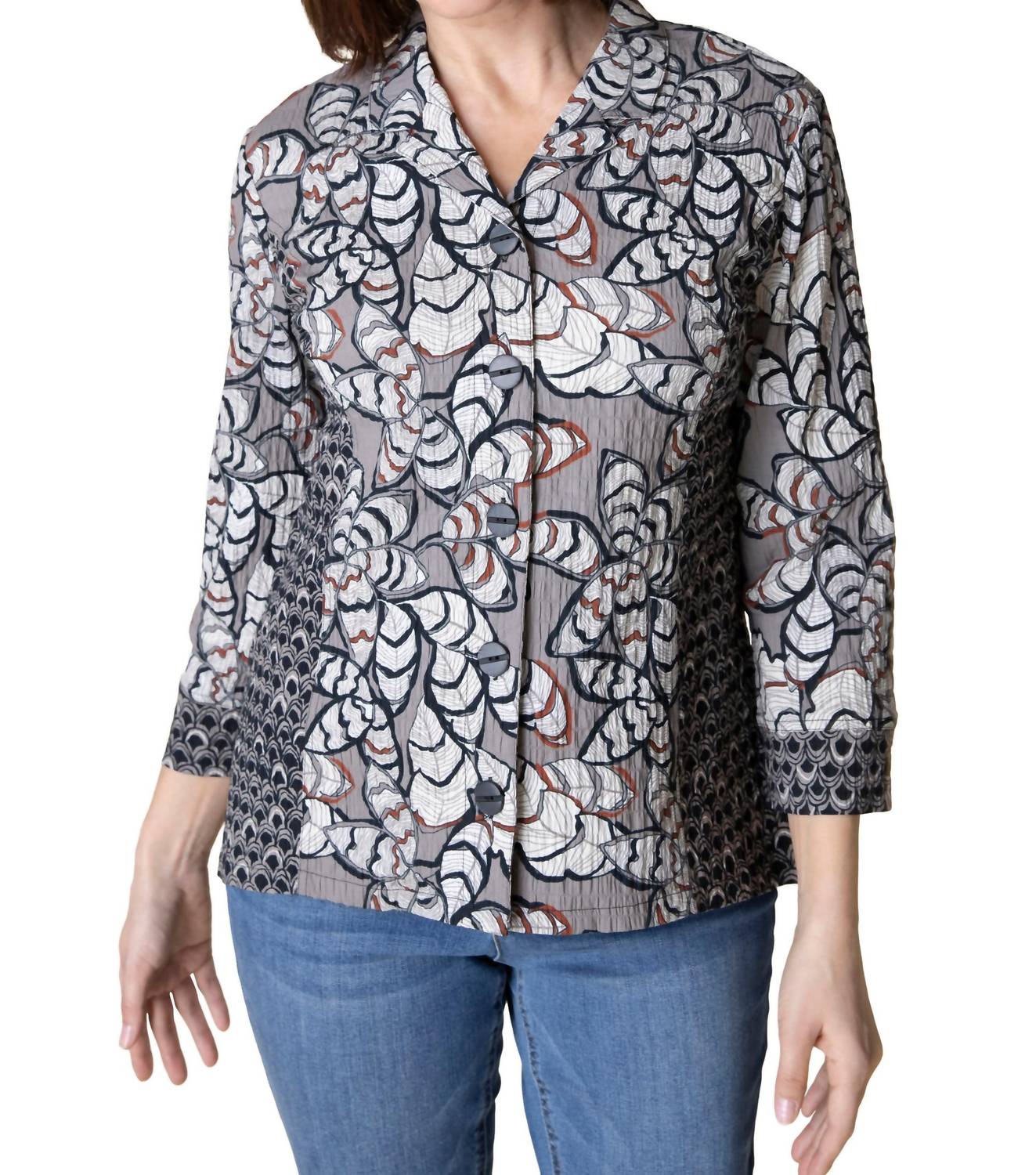 Habitat - Rustling Leaves Princess Seamed Shirt