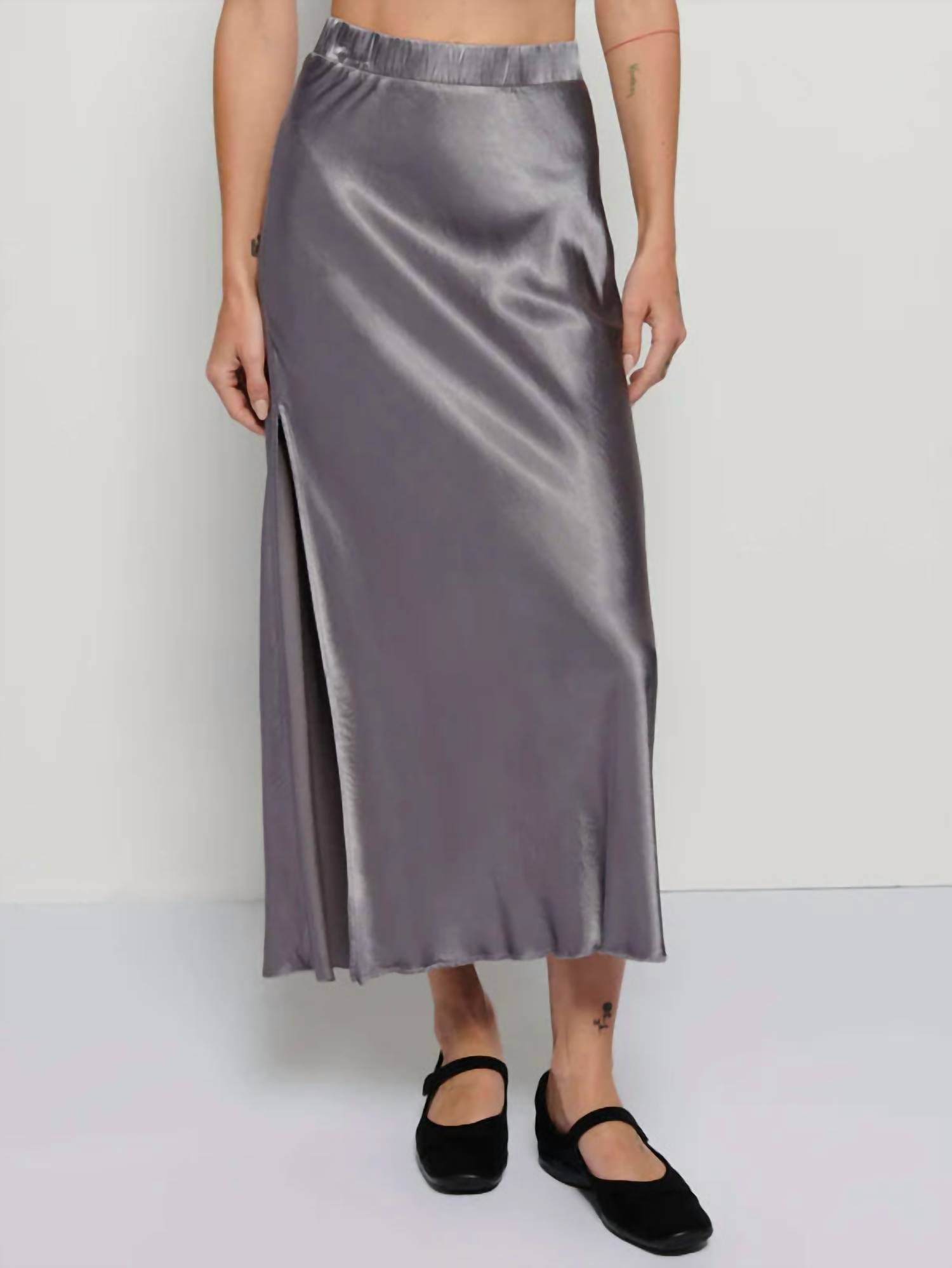Nation Ltd - Maribel Bias Skirt With Slit