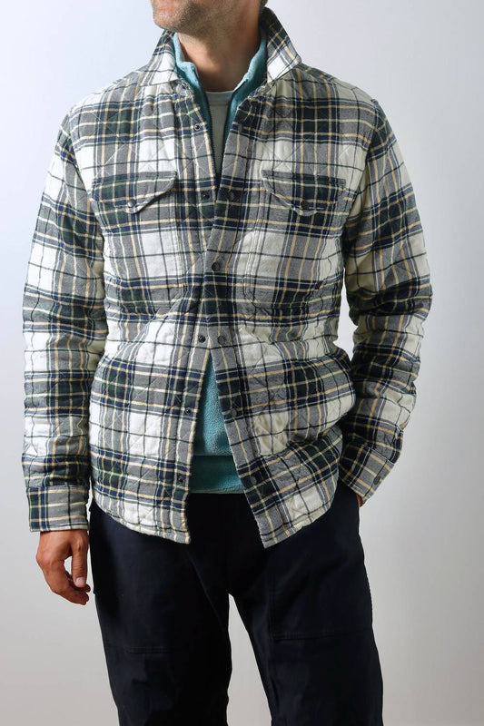 Relwen - Quilted Flannel Shirt Jacket