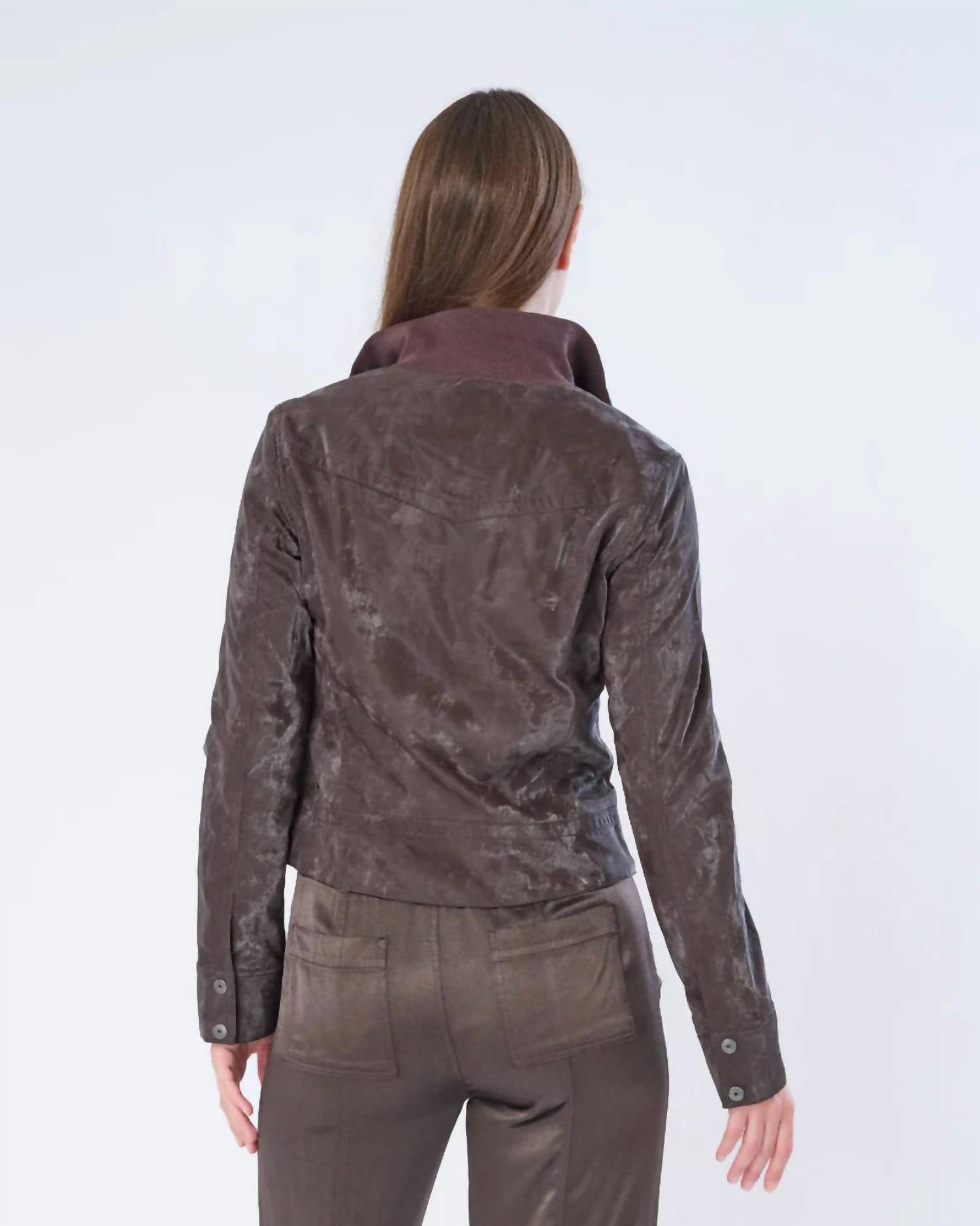 Marrakech - Etna Sueded Patent Leather Jacket