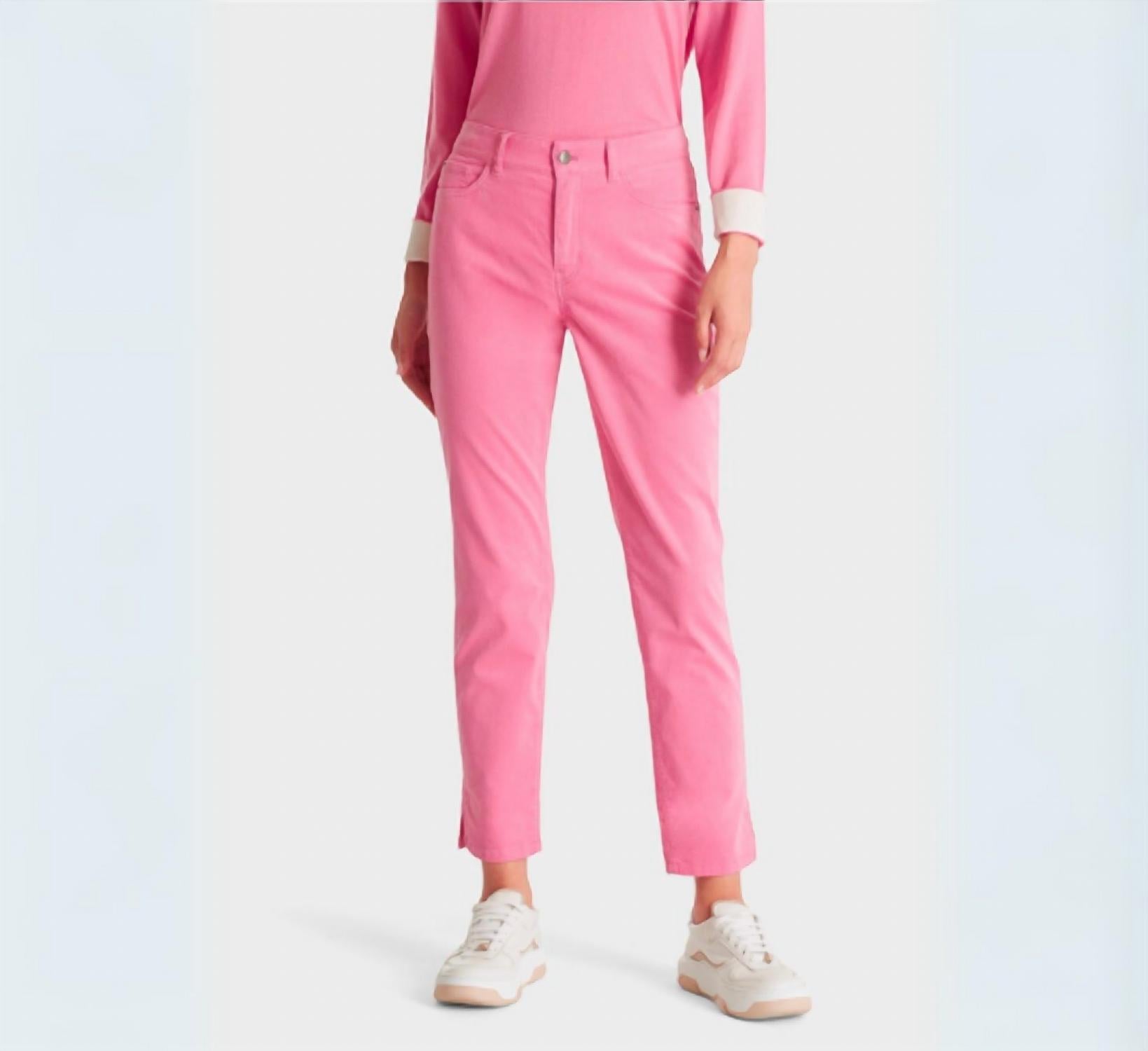 Marc Cain Silea Pants With Side Slits in bright orchid - women's jeans - alternate view