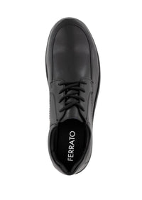 Ferrato Men's Flats Leather Shoes in black 1 - men's shoe - view 4