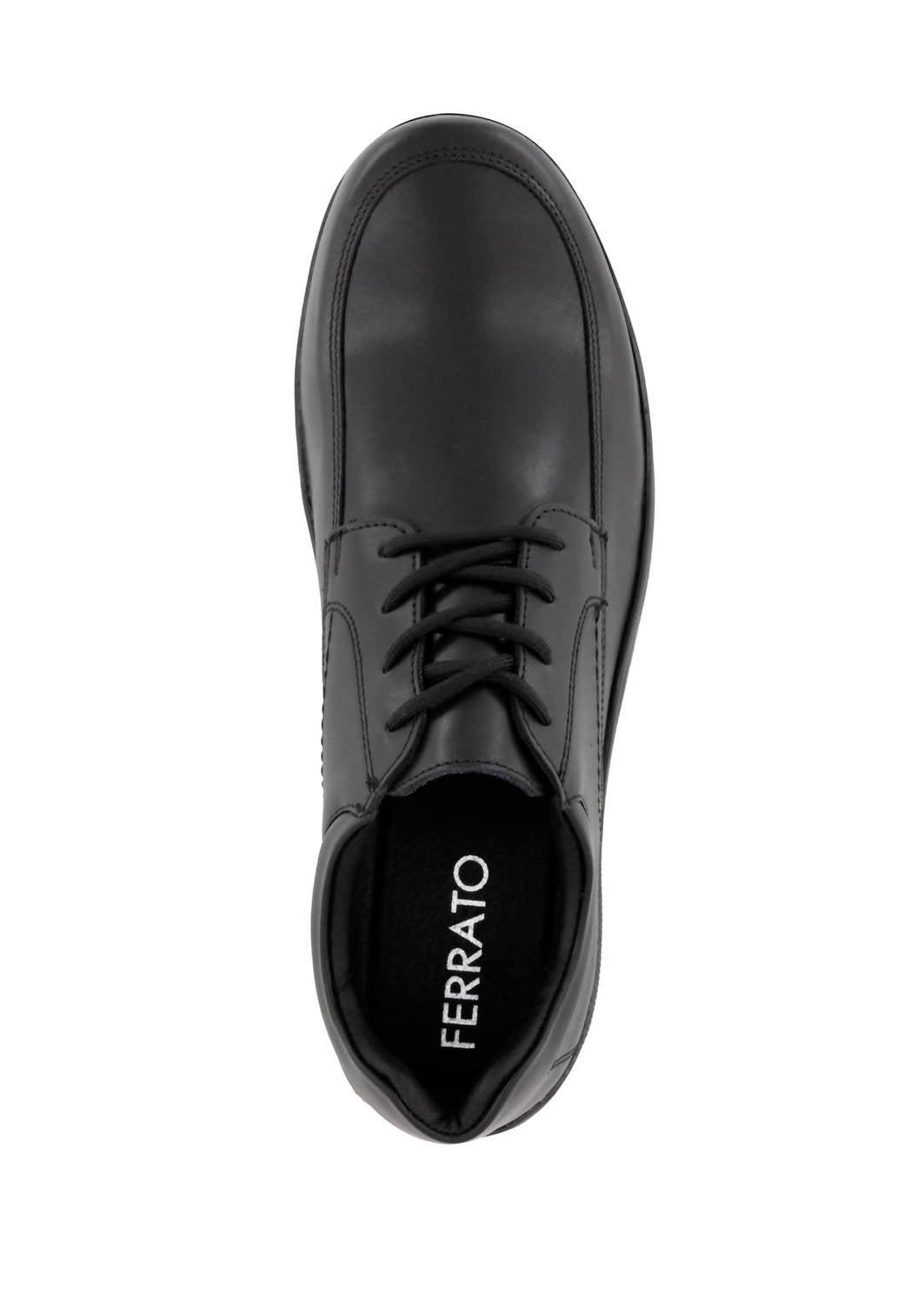 Ferrato Men's Flats Leather Shoes in black 1 - men's shoe - view 4