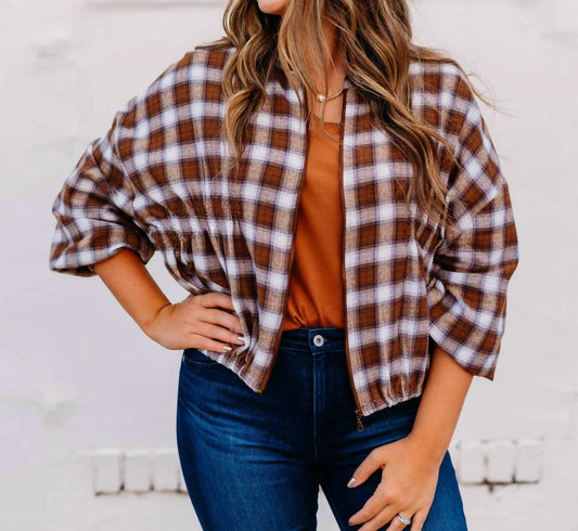 Ivy Jane - Long Sleeve Plaid Jacket
