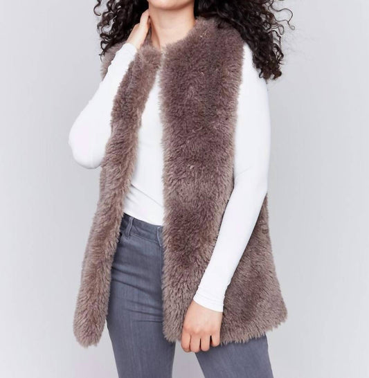Charlie B - Long Faux Fur Vest