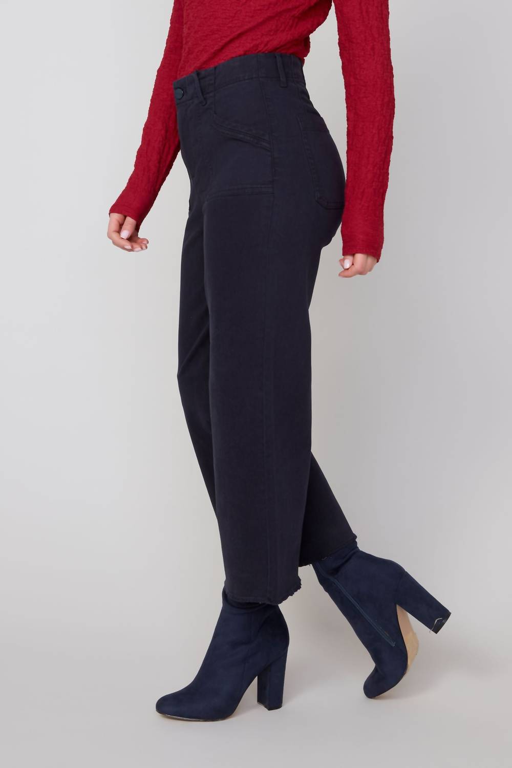 Renuar - Cropped Wide Leg Pant