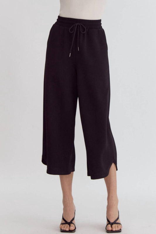 Entro - Textured Cropped Pants