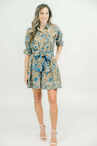 Clara the Label Autumn Dress in birchwood - women's dress - alternate view