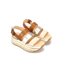 Hogan - Women's Leather Wedge Sandals