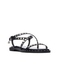 Xti Women's Pu Strap Sandal in black 1 - women's sandal