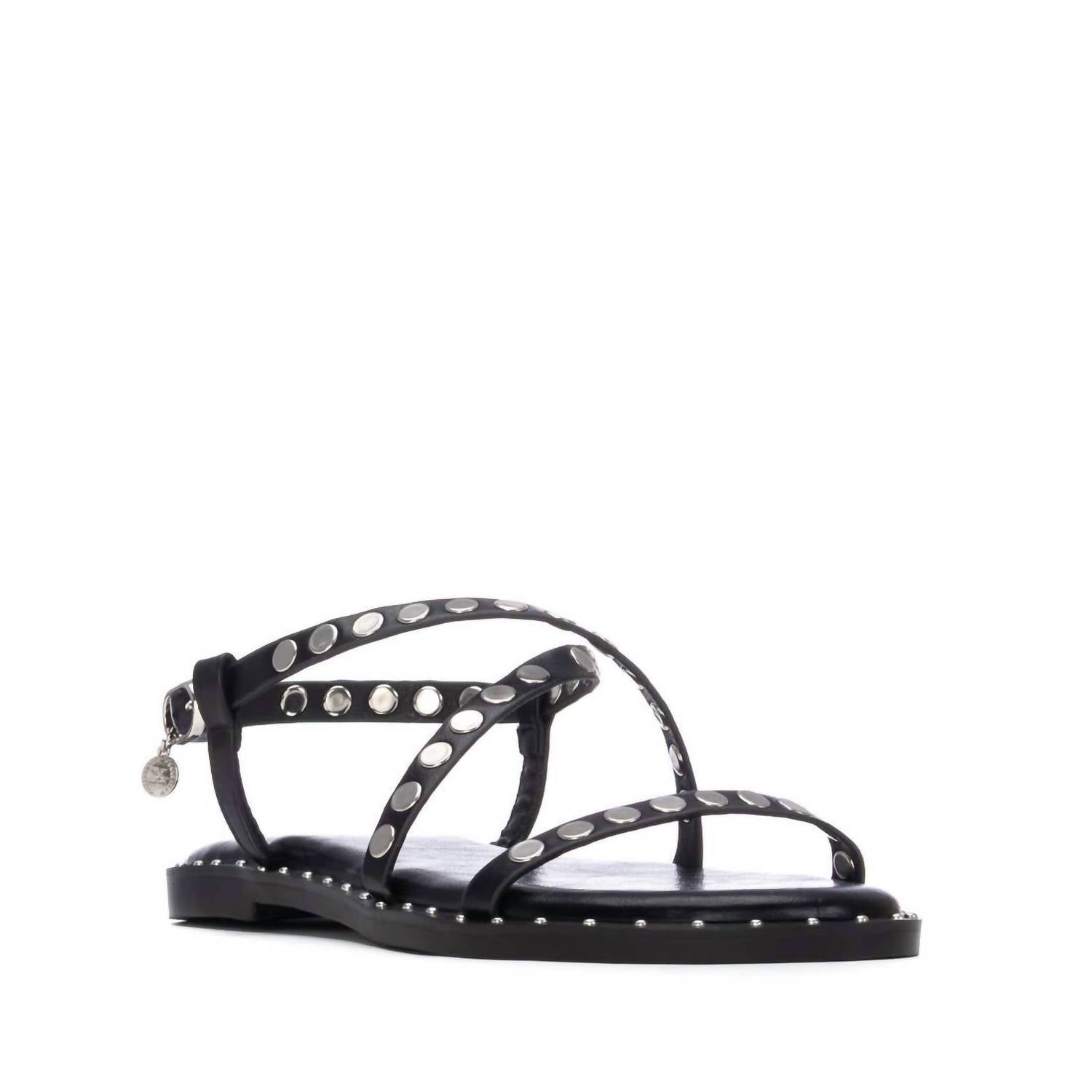 Xti Women's Pu Strap Sandal in black 1 - women's sandal
