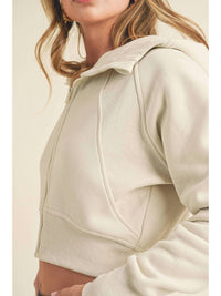 Aemi + Co - Deva Cropped Hooded Jacket