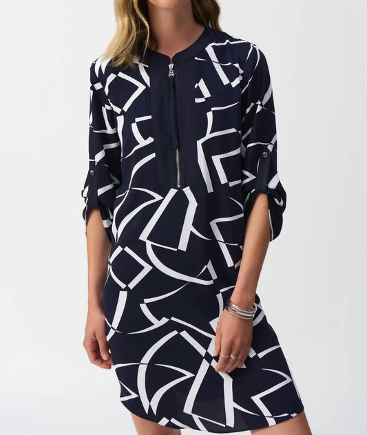 Joseph Ribkoff - Geometric Shirt Dress
