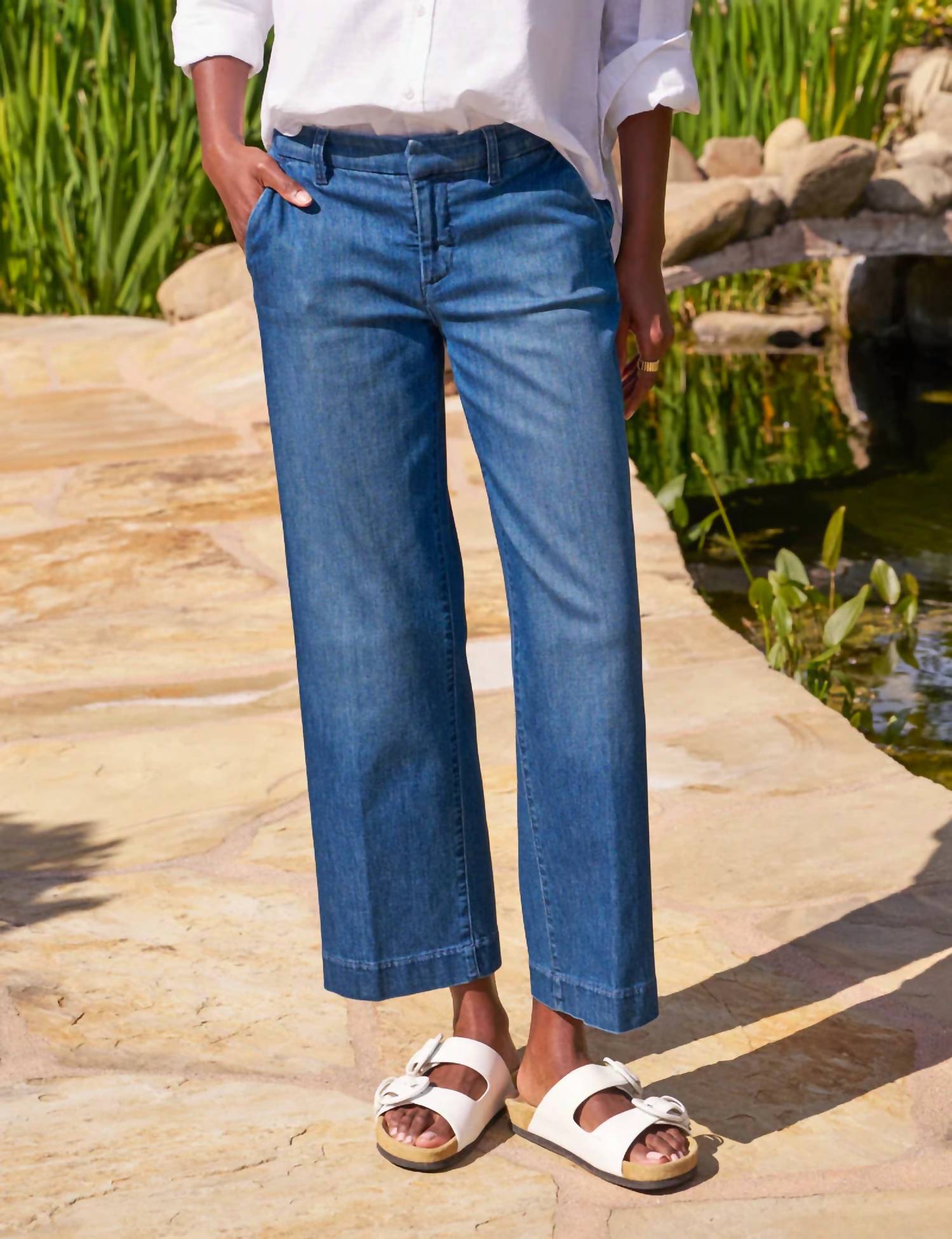 Frank & Eileen - Westport Italian Wide Leg Chino Pant
