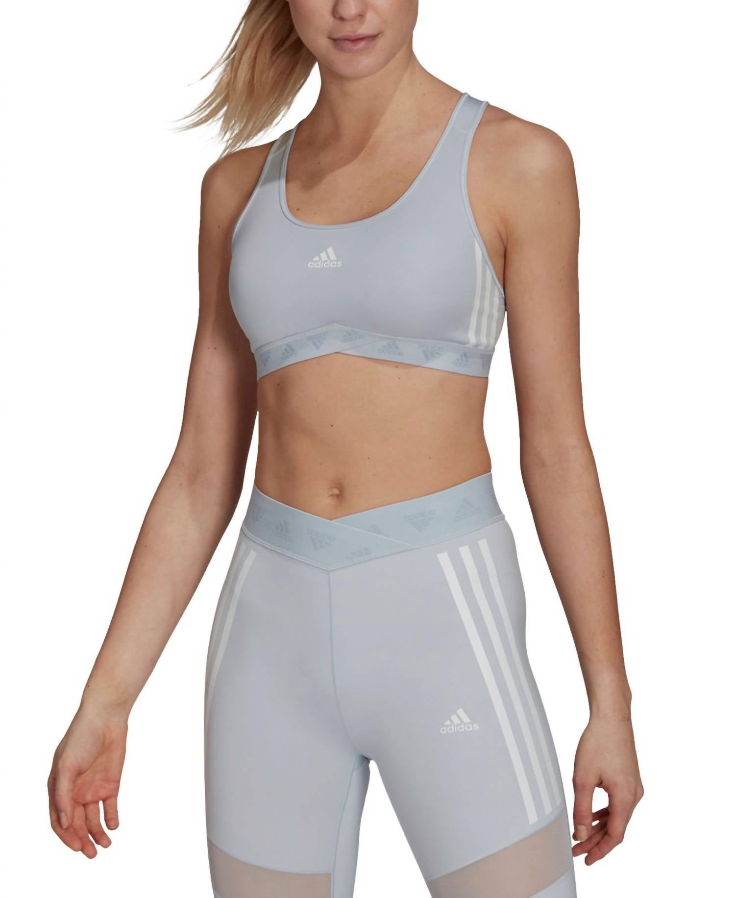Adidas - Mesh Cross-Back Medium-Support Sports Bra