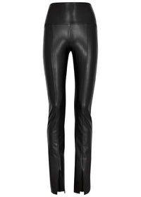 Norma Kamali - Lame Stretch-Jersey Flared Pants