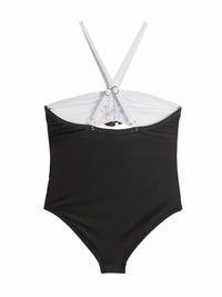 Limeapple - Eliana Rosette Halter One Piece Swimsuit