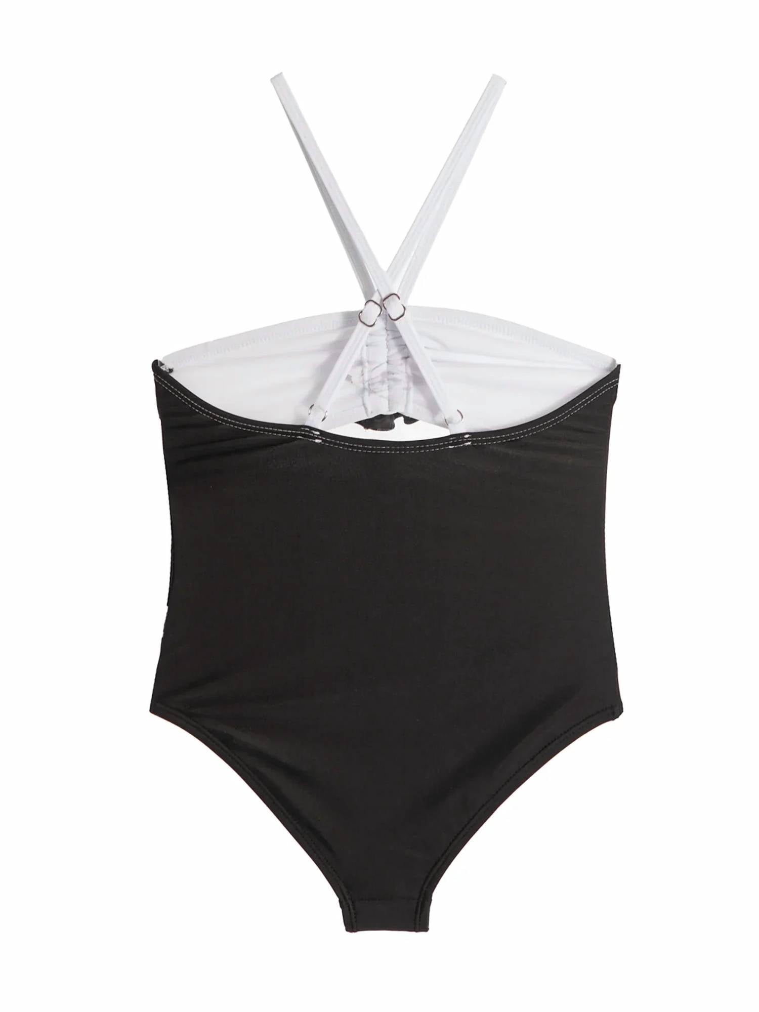 Limeapple - Eliana Rosette Halter One Piece Swimsuit