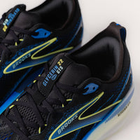 BROOKS Men's Glycerin Gts 22 Running Shoes in black cobalt neo yellow - men's shoe - view 6