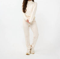 Esqualo - Gida Gem Embellished Split Turtleneck Sweater