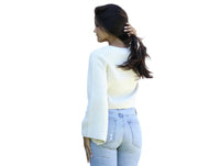 Angie - V Neck Bell Sleeve Sweater