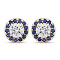 Diana M Jewels Women's Round Lab-grown Diamond Stud Earrings (1.52 Ct) - Classic in 14k yellow gold - women's item