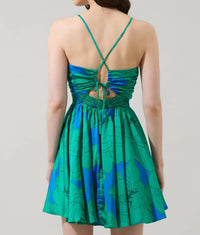 Sugarlips - Morgany Floral Cerese Flare Mini Dress