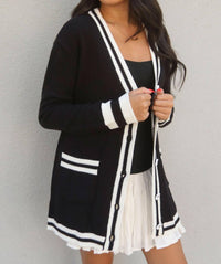 Show Me Your Mumu - Lambert Varsity Stripe Knit Cardigan