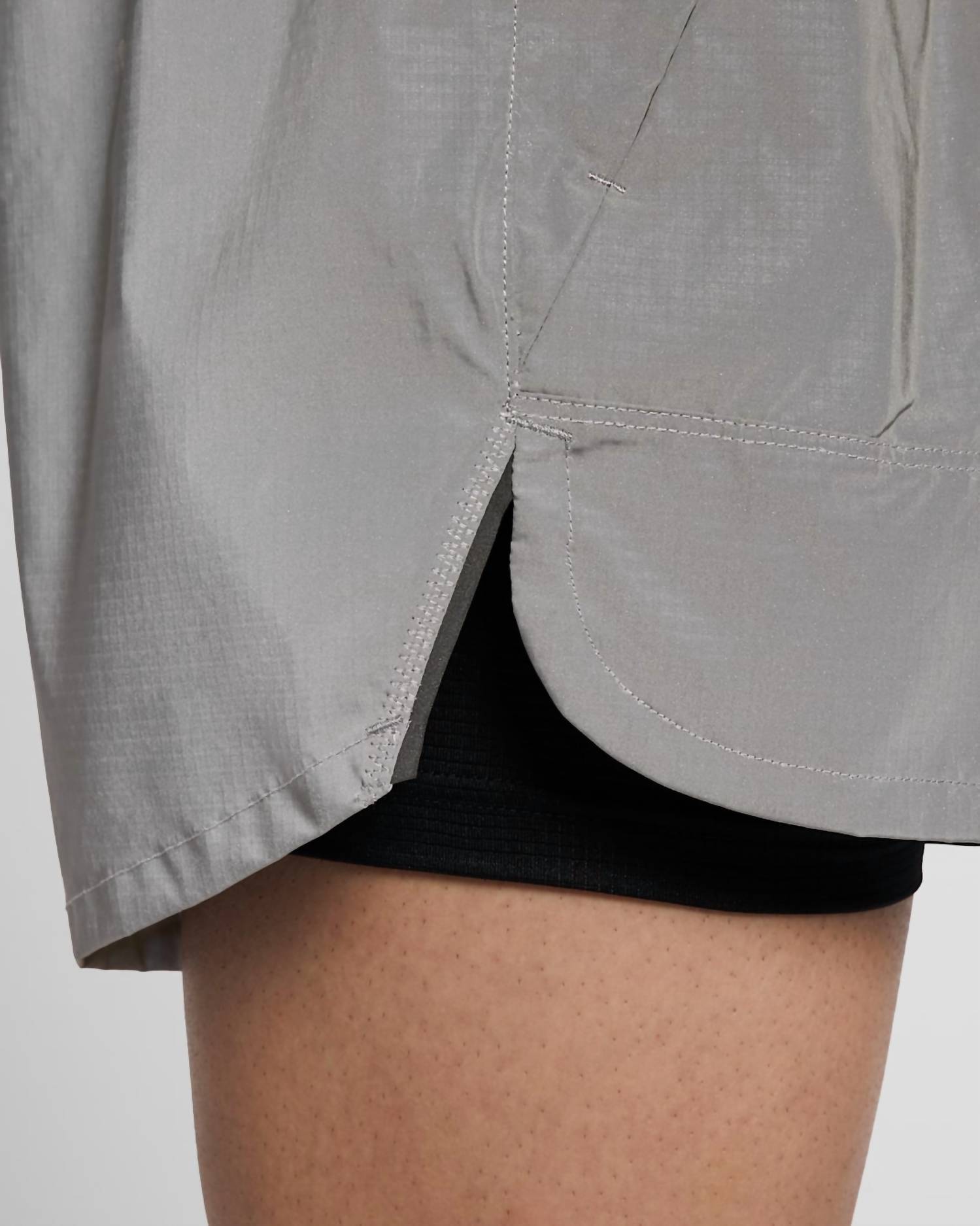 NIKE 2-in-1 Reflective Running Shorts in 1 reflective running shorts in grey - men's shorts - view 5