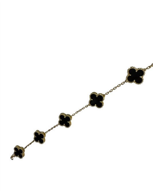 Milano Jewelry - Women's Four Leaf Flower Bracelet
