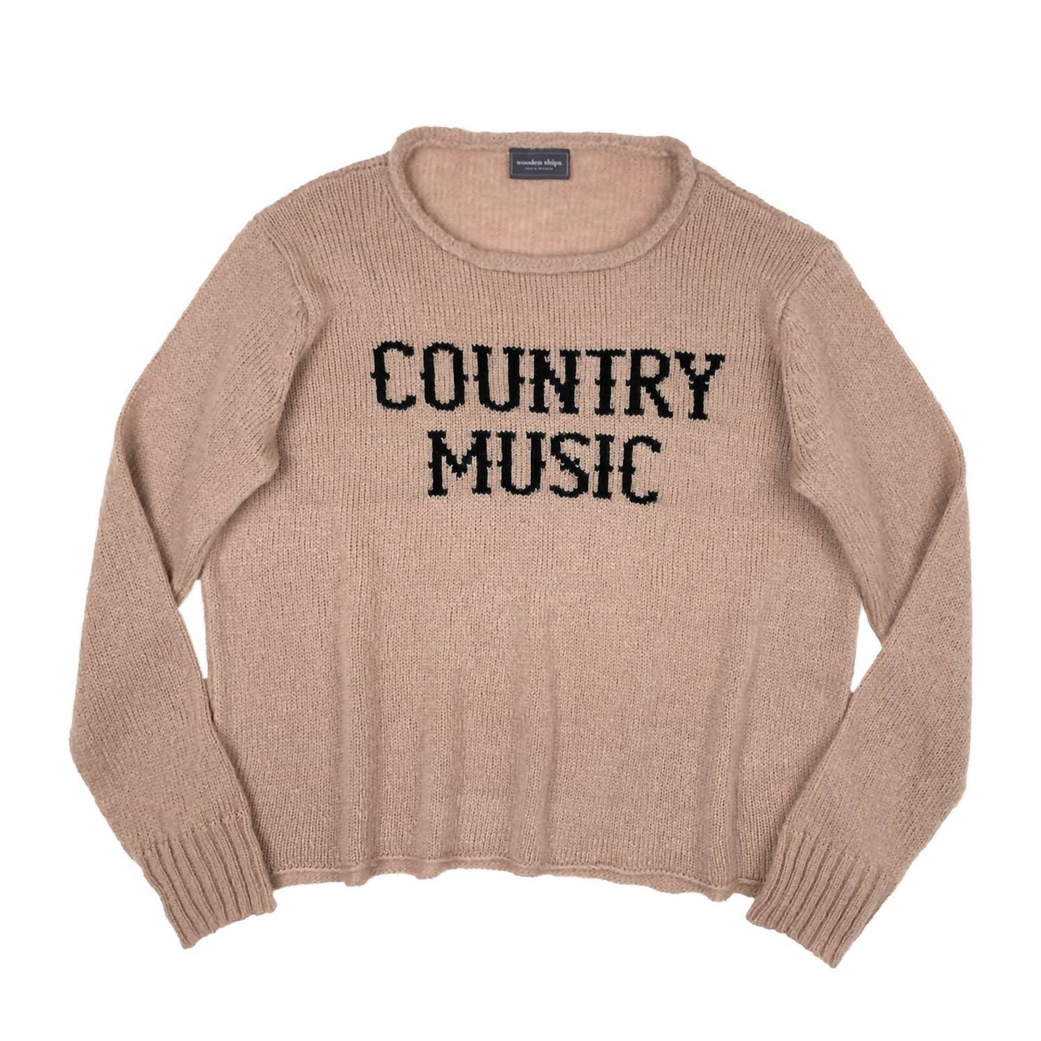 Wooden Ships - Women's Country Music Crew Sweater
