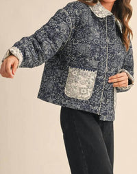 Mint - Bandana Quilted Jacket
