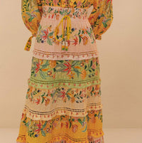 Farm Rio - LONG SLEEVE MAXI DRESS
