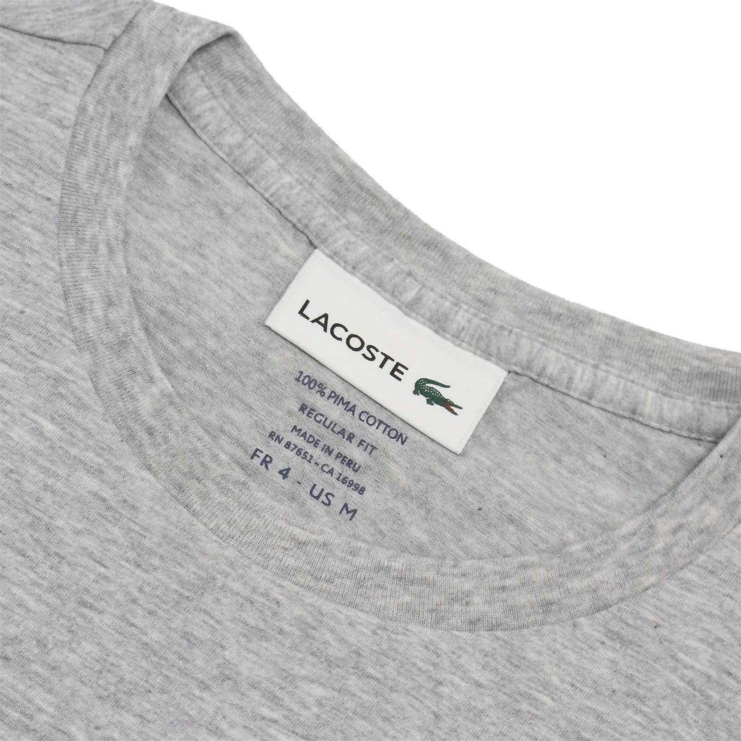 Lacoste - Men's Standard Short Sleeve Pima Crewneck Tee