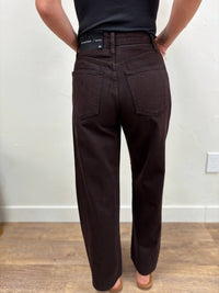 JUST BLACK DENIM Barrel Twist Jean in dark roast 2 - women's jeans - alternate view