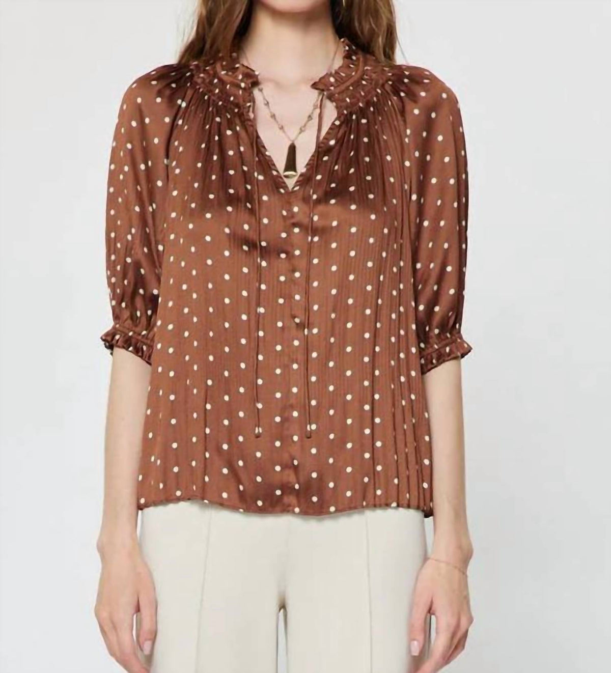 Current Air - Polka Dot Peggy Blouse