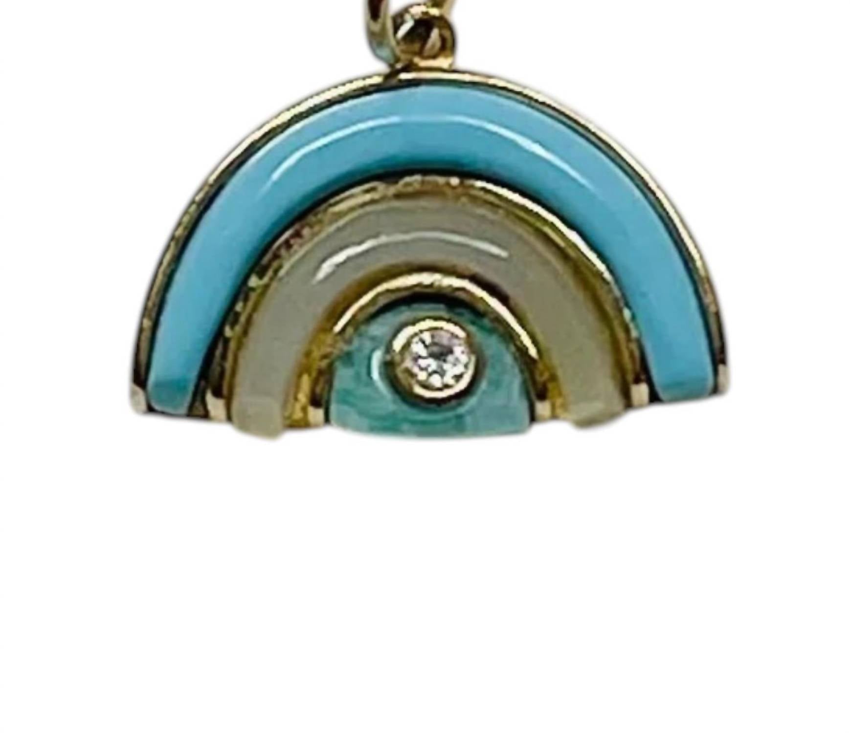 Theodosia - Women's Tiny Rainbow Pendant