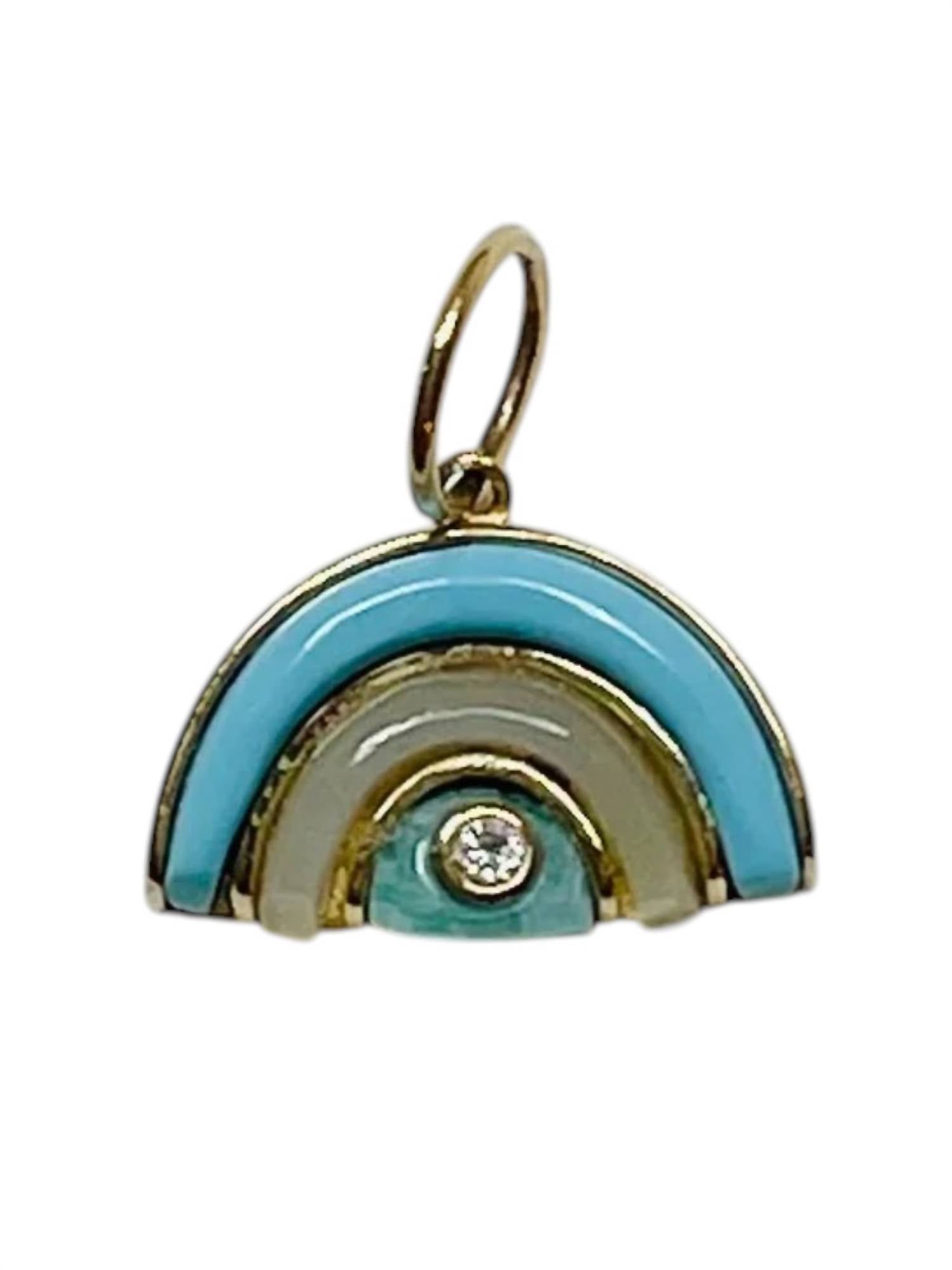 Theodosia - Women's Tiny Rainbow Pendant