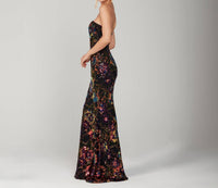 Helsi - Helen Strapless Sequin Mermaid Maxi Dress