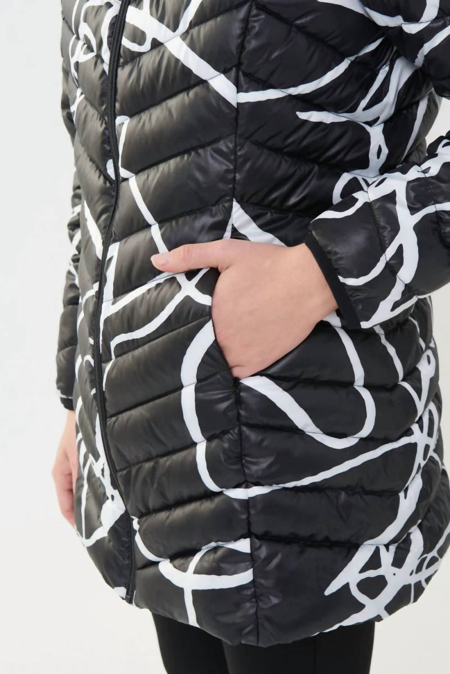 Joseph Ribkoff - Amber Abstract Puffer Jacket